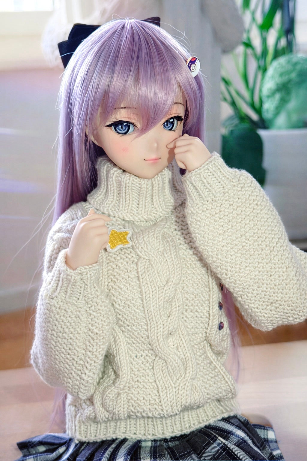 Idol Sweater in Vanilla or Peach for Smart Doll & Dollfie Dream
