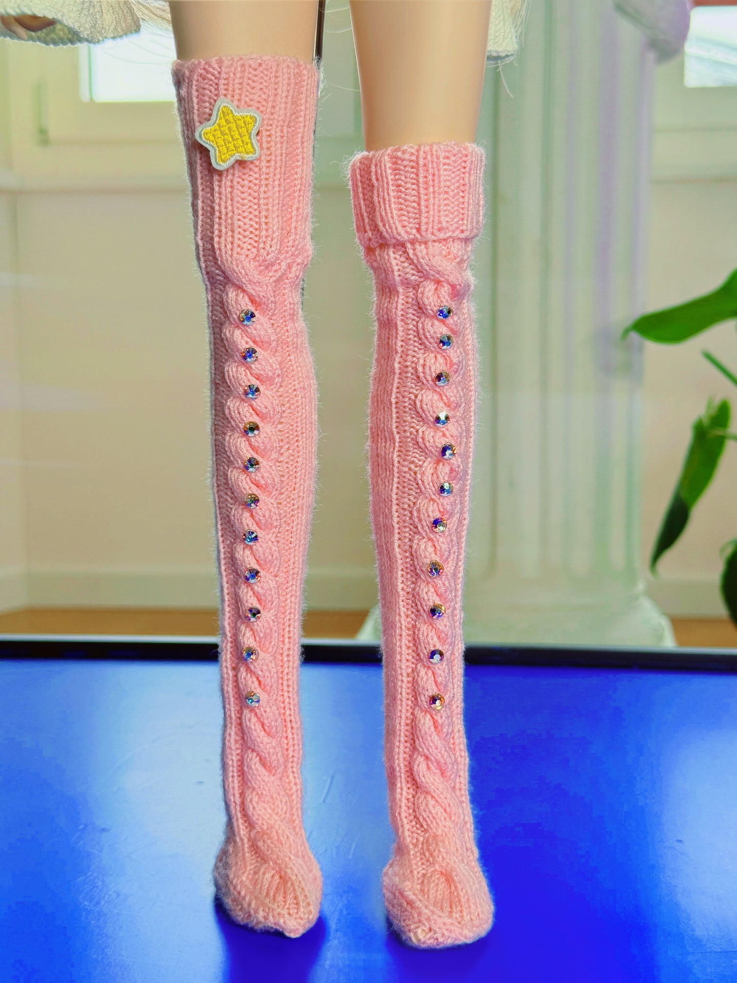 Cozy Socks in Strawberry or Yoghurt for Smart Doll and Dollfie Dream