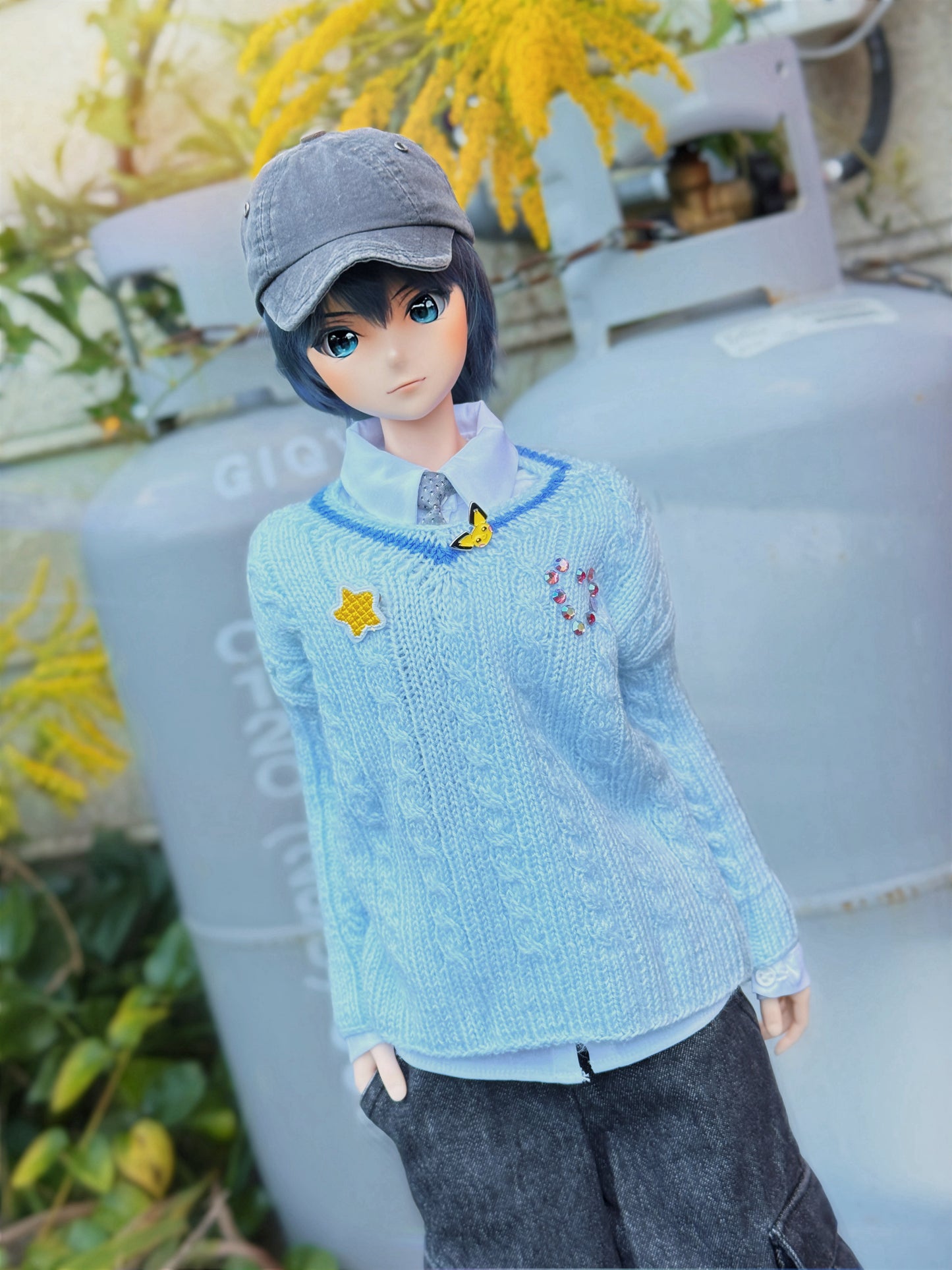 Student Outfit in Baby Blue for Smart Doll & Dollfie Dream