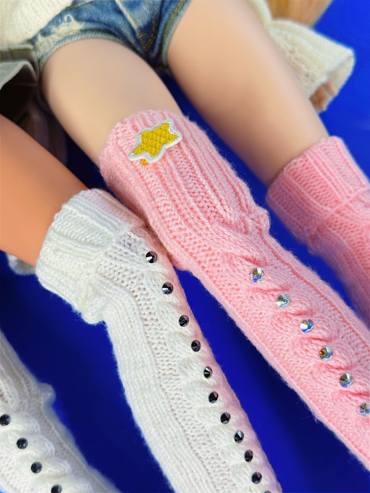 Cozy Socks in Strawberry or Yoghurt for Smart Doll and Dollfie Dream
