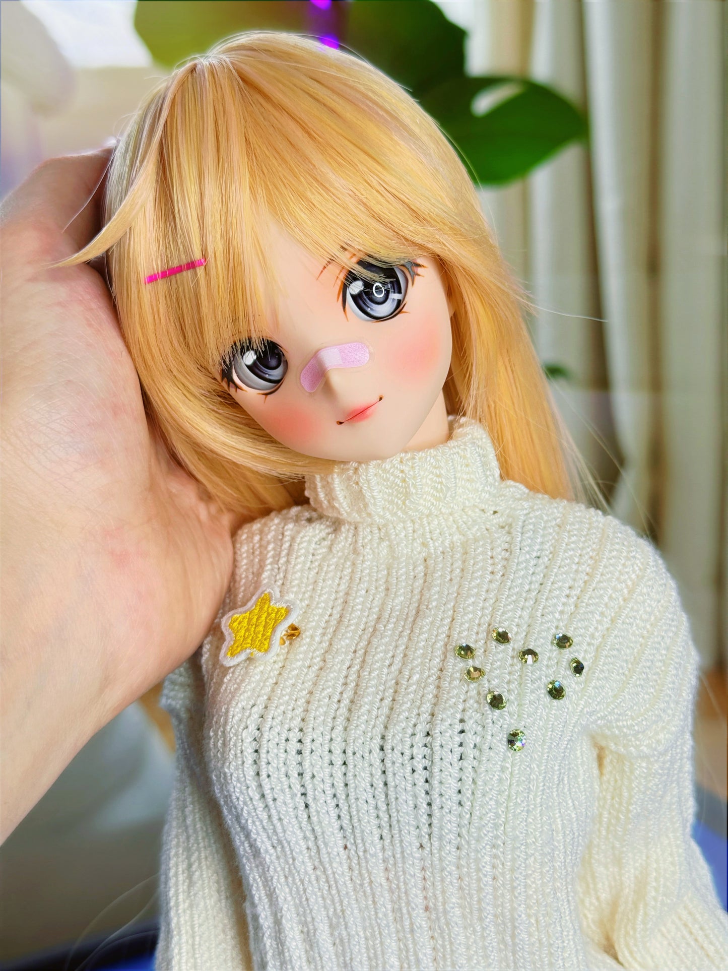 Hug Sweater in Iced Milk for Smart Doll & Dollfie Dream