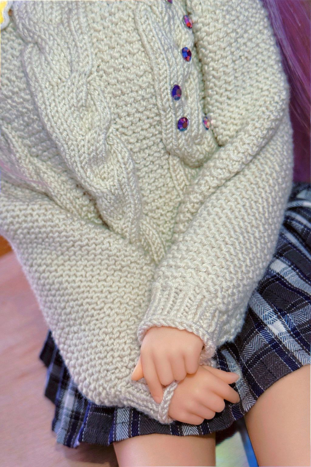 Idol Sweater in Vanilla or Peach for Smart Doll & Dollfie Dream