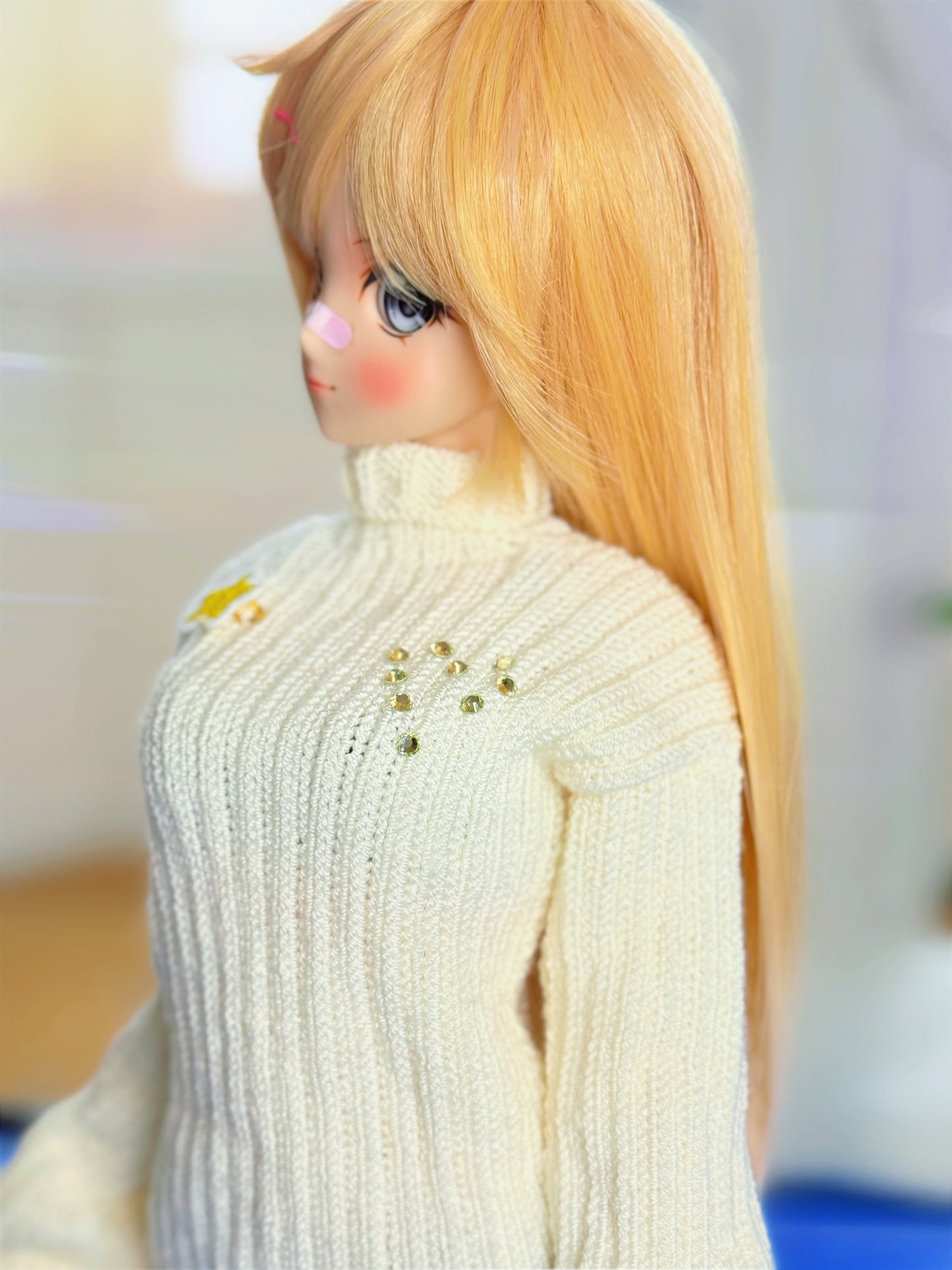 Hug Sweater in Iced Milk for Smart Doll & Dollfie Dream