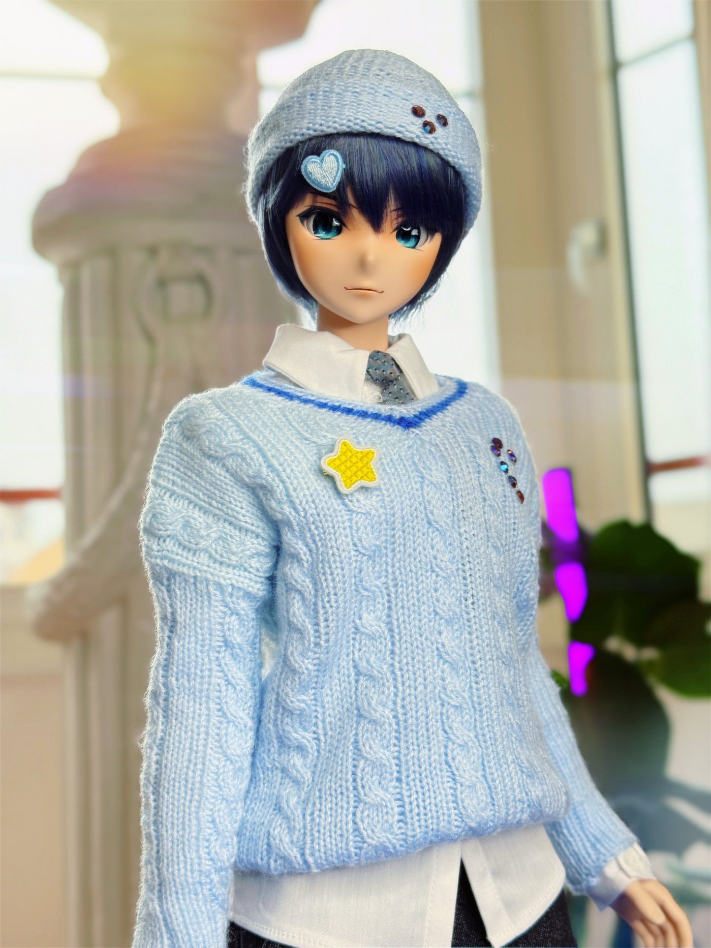 Student Outfit in Baby Blue for Smart Doll & Dollfie Dream