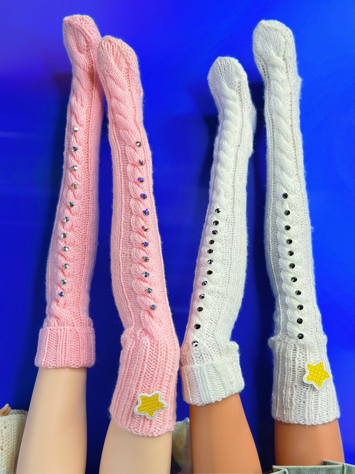 Cozy Socks in Strawberry or Yoghurt for Smart Doll and Dollfie Dream