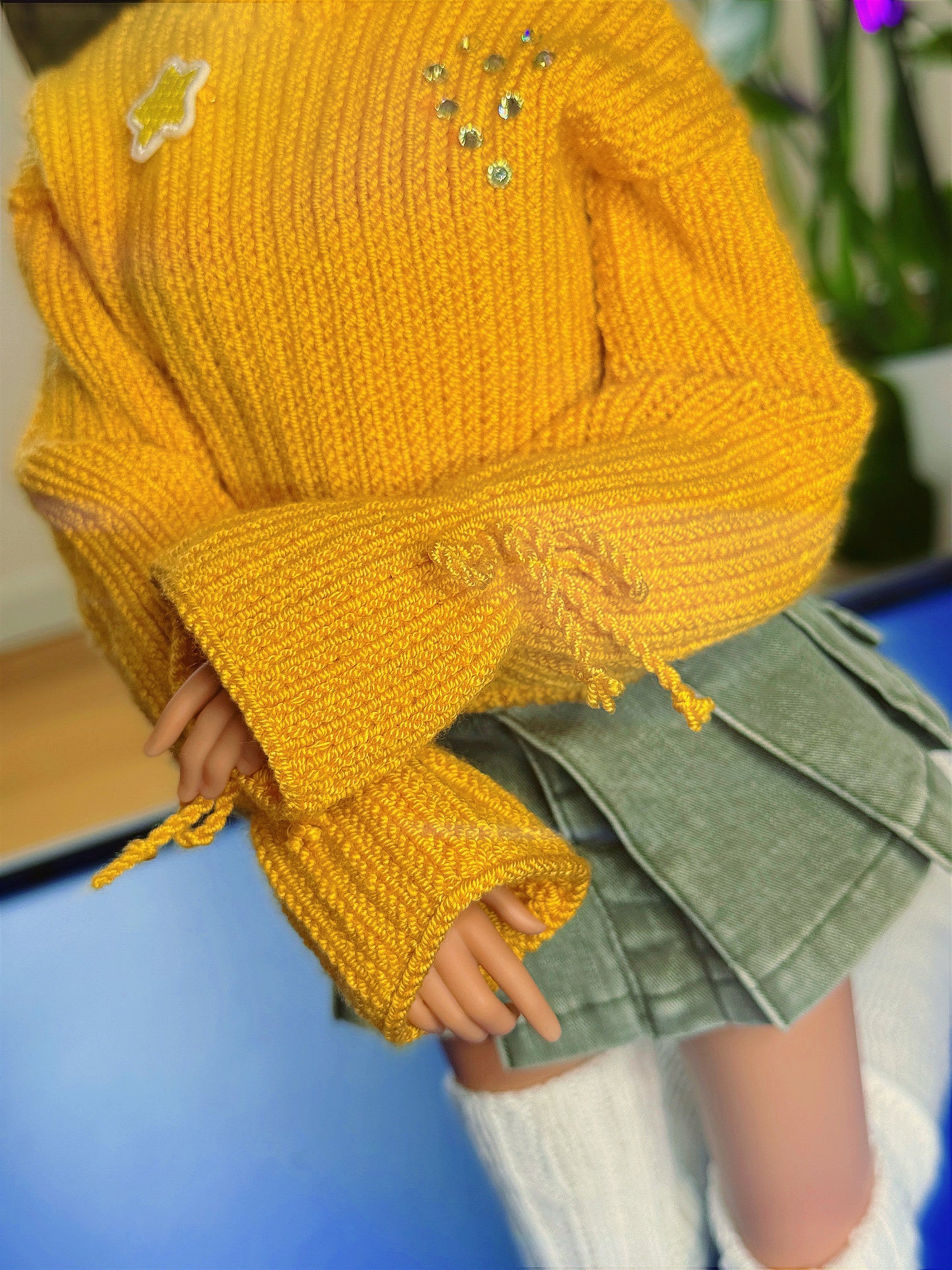 Hug Sweater in Caramel Tea for Smart Doll & Dollfie Dream