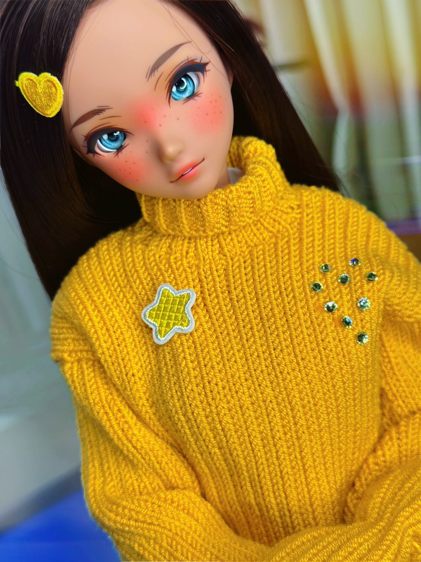 Hug Sweater in Caramel Tea for Smart Doll & Dollfie Dream