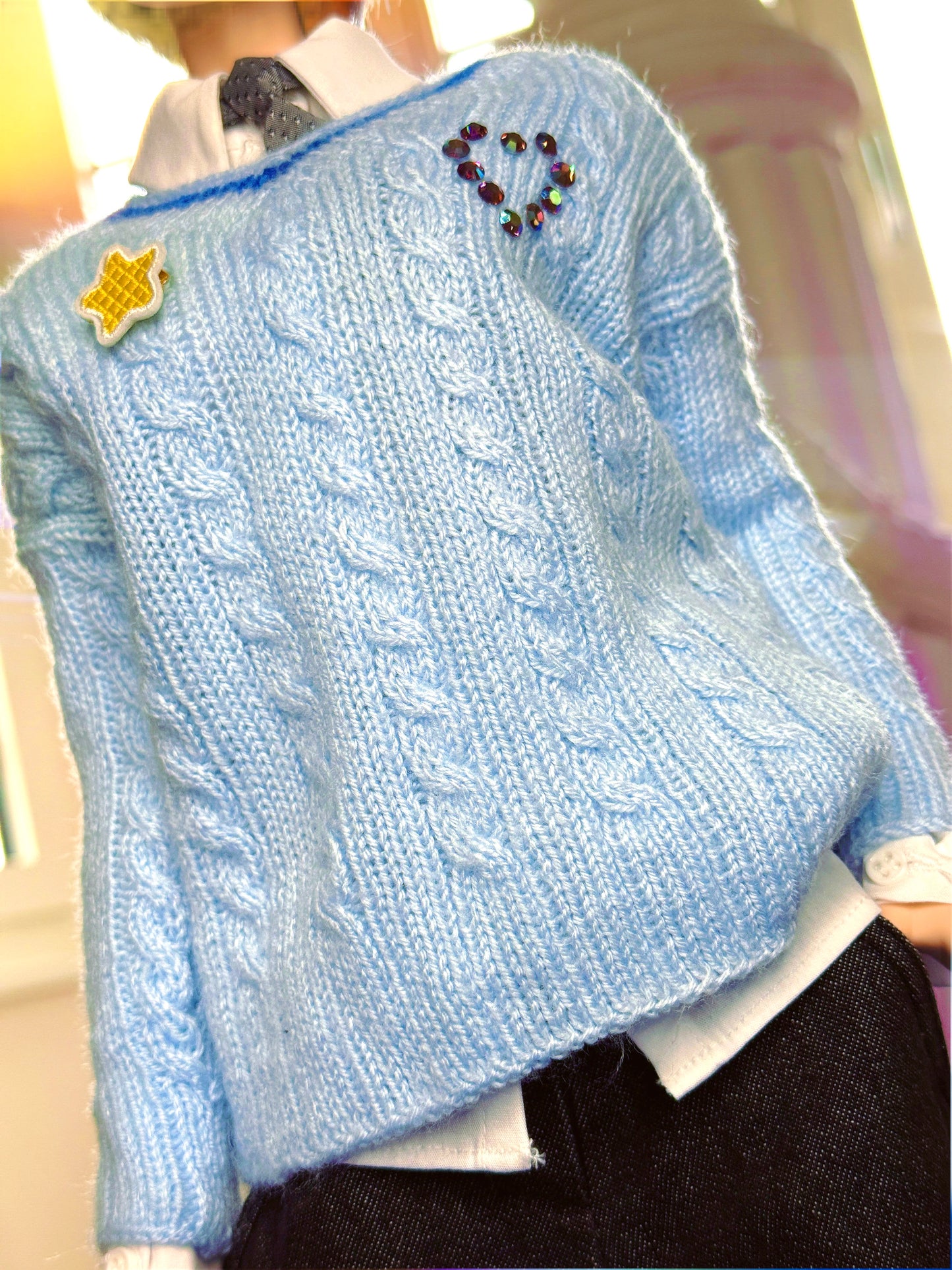 Student Outfit in Baby Blue for Smart Doll & Dollfie Dream