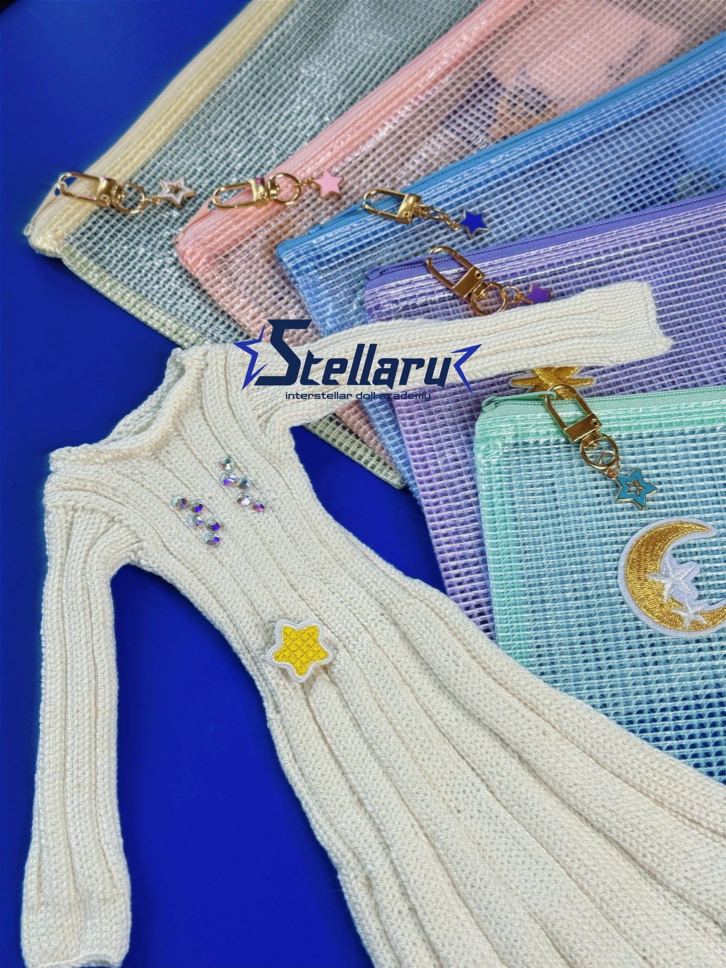 Lunar Knitted Dress in Off White for Smart Doll & Dollfie Dream