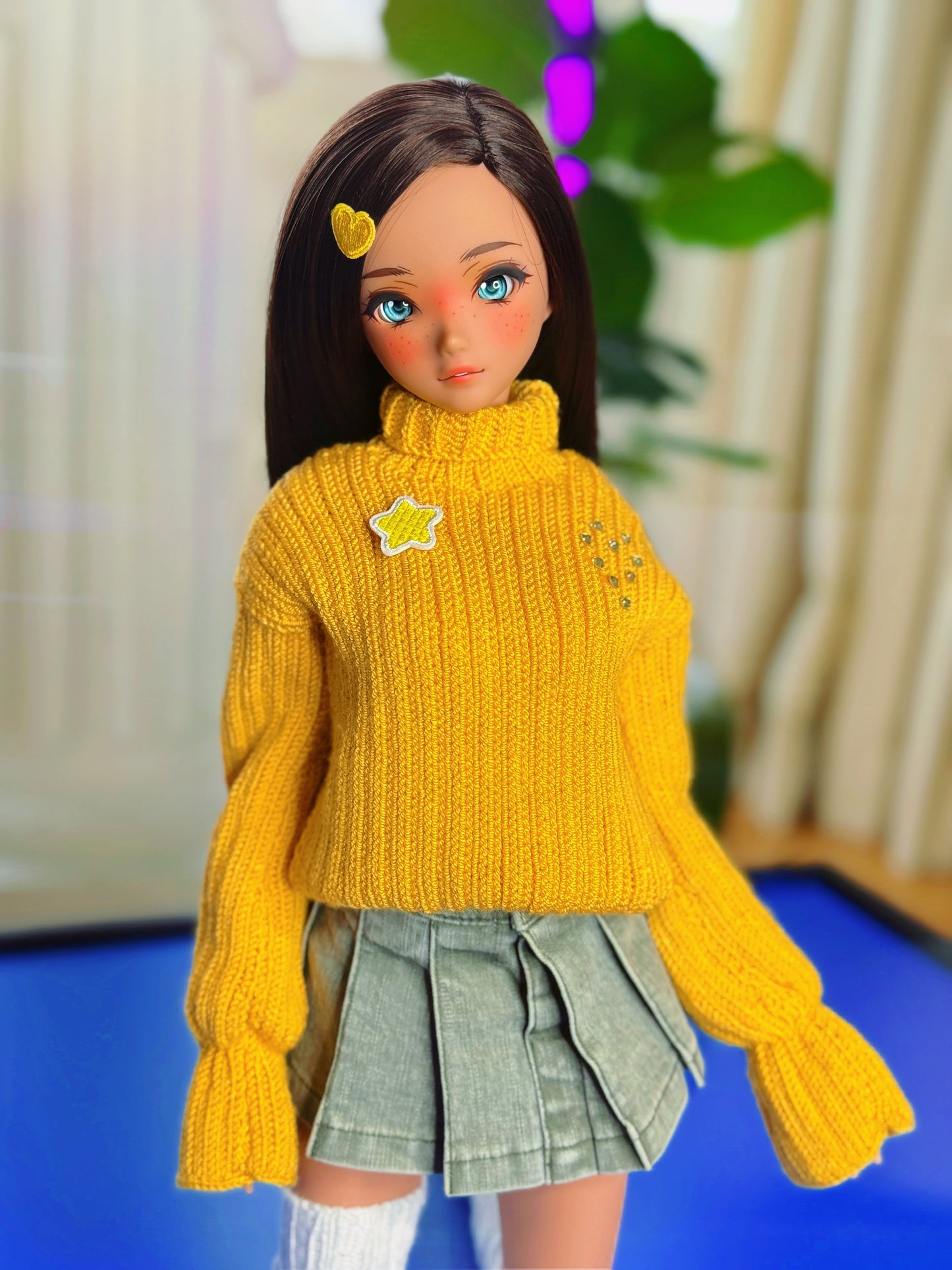 Hug Sweater in Caramel Tea for Smart Doll & Dollfie Dream